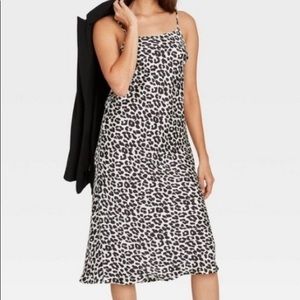 A New Day Leopard print slip dress